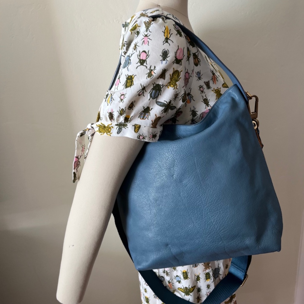 Fossil Maya Hobo Crossbody Faded Indigo - Picture 3 of 14